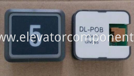 Black Ultrathin Push Button for Hitachi Elevators DL-POB